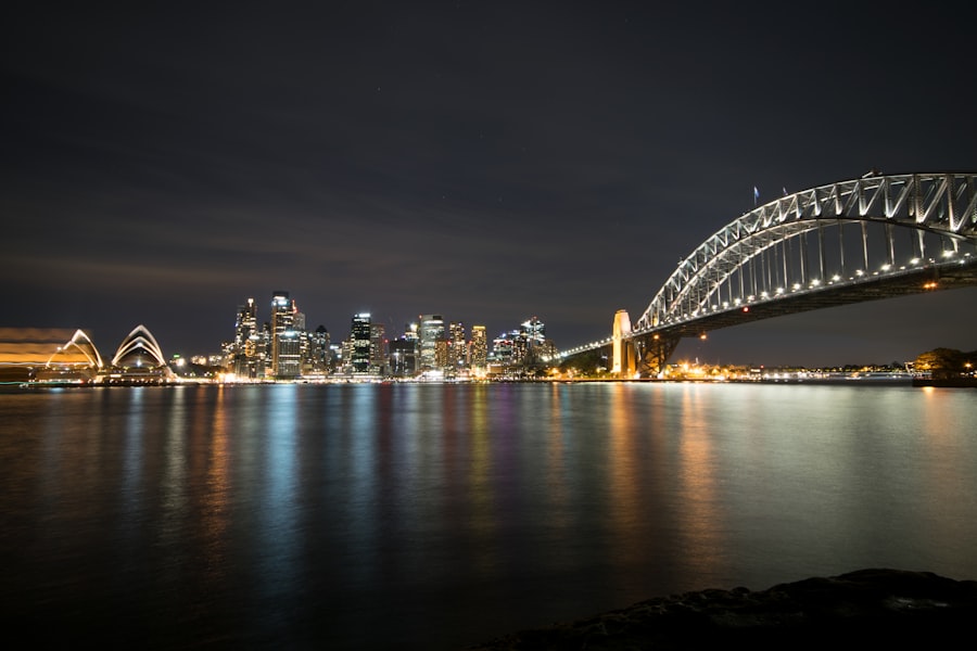 panoramic photography of Sydney Harbor