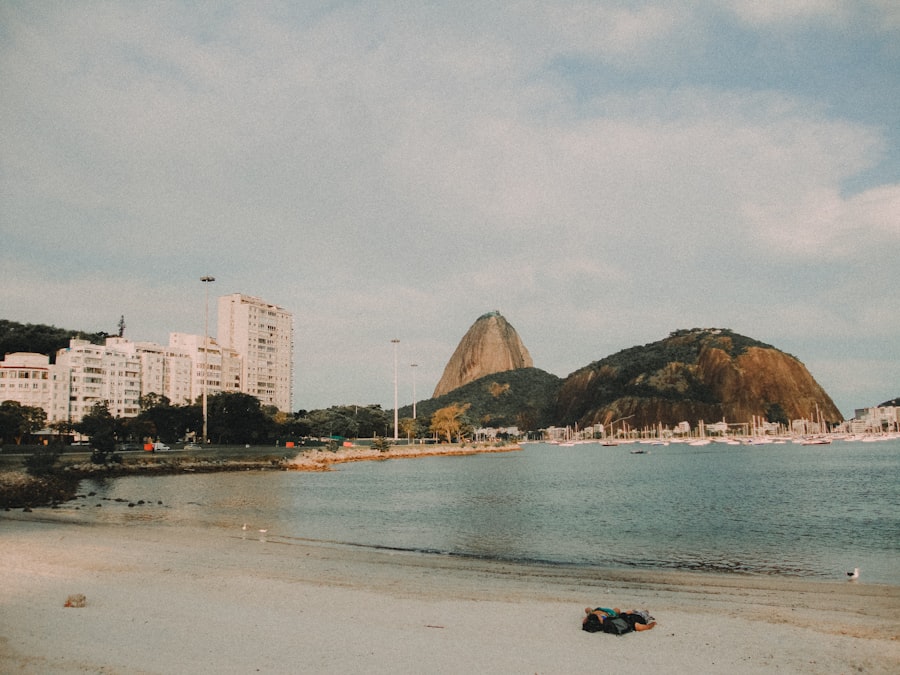 Sugarloaf mountain and buildings by the bay
