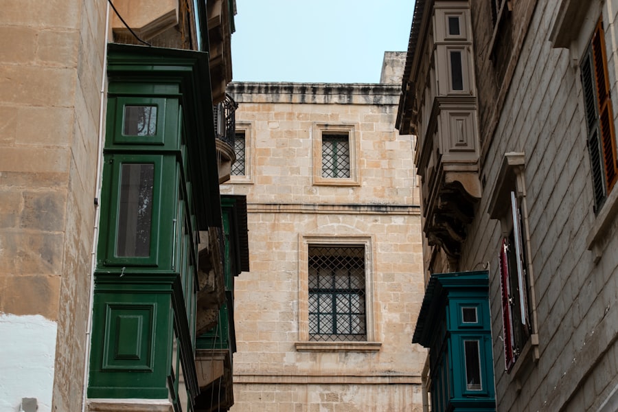 brown and green concrete building