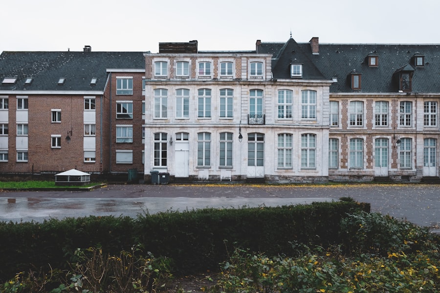 white painted house