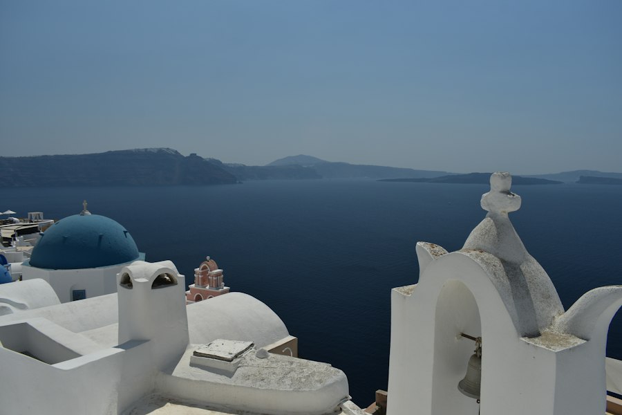 a white building with a blue sky
