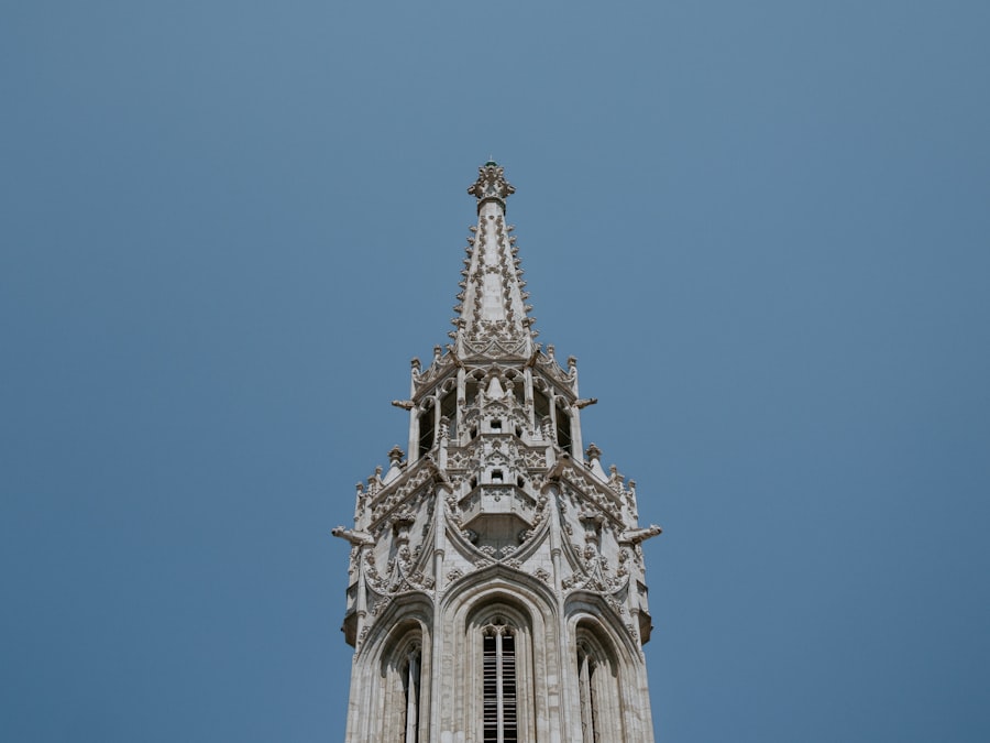 a tall building with a tower