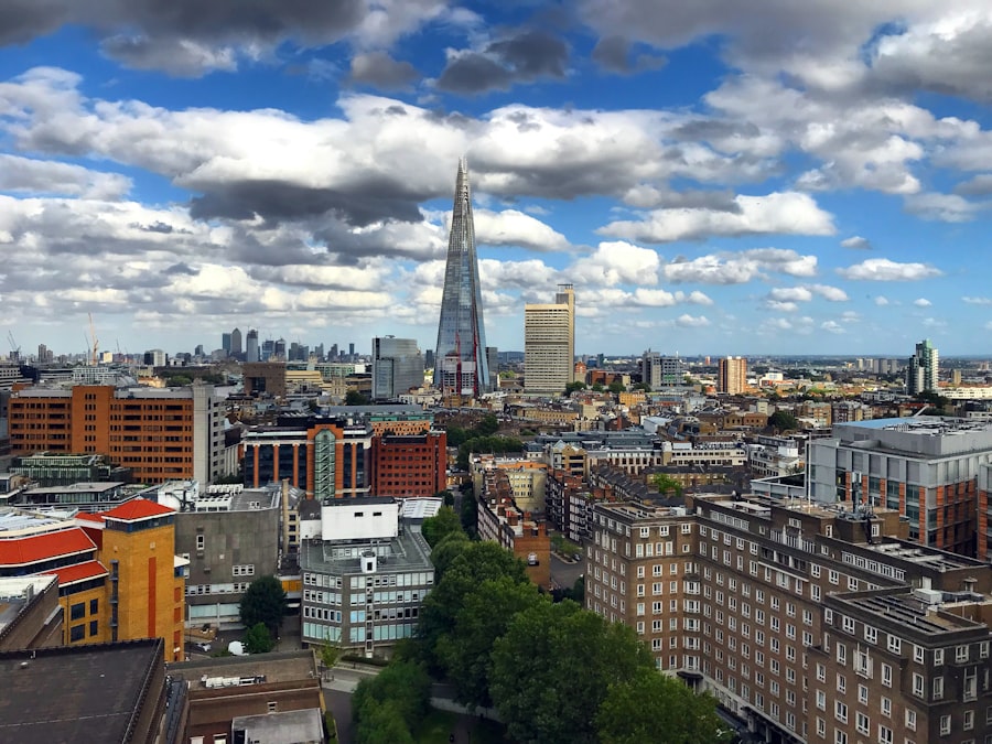 a view of the city of london from the top of the shard