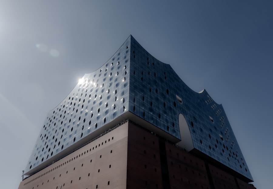 The elbphilharmonie hamburg looks stunning in the sunshine