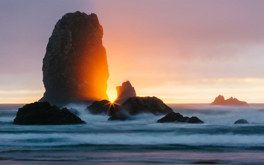 nature photography of rock formation