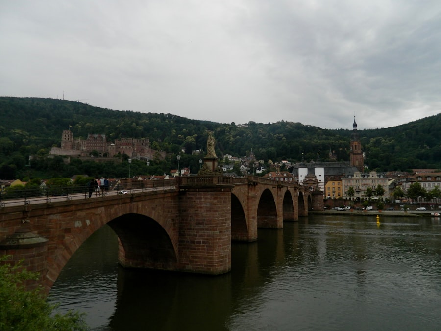 a bridge over a river