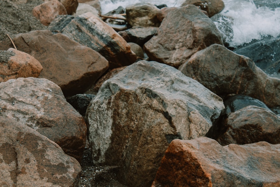 a close-up of some rocks